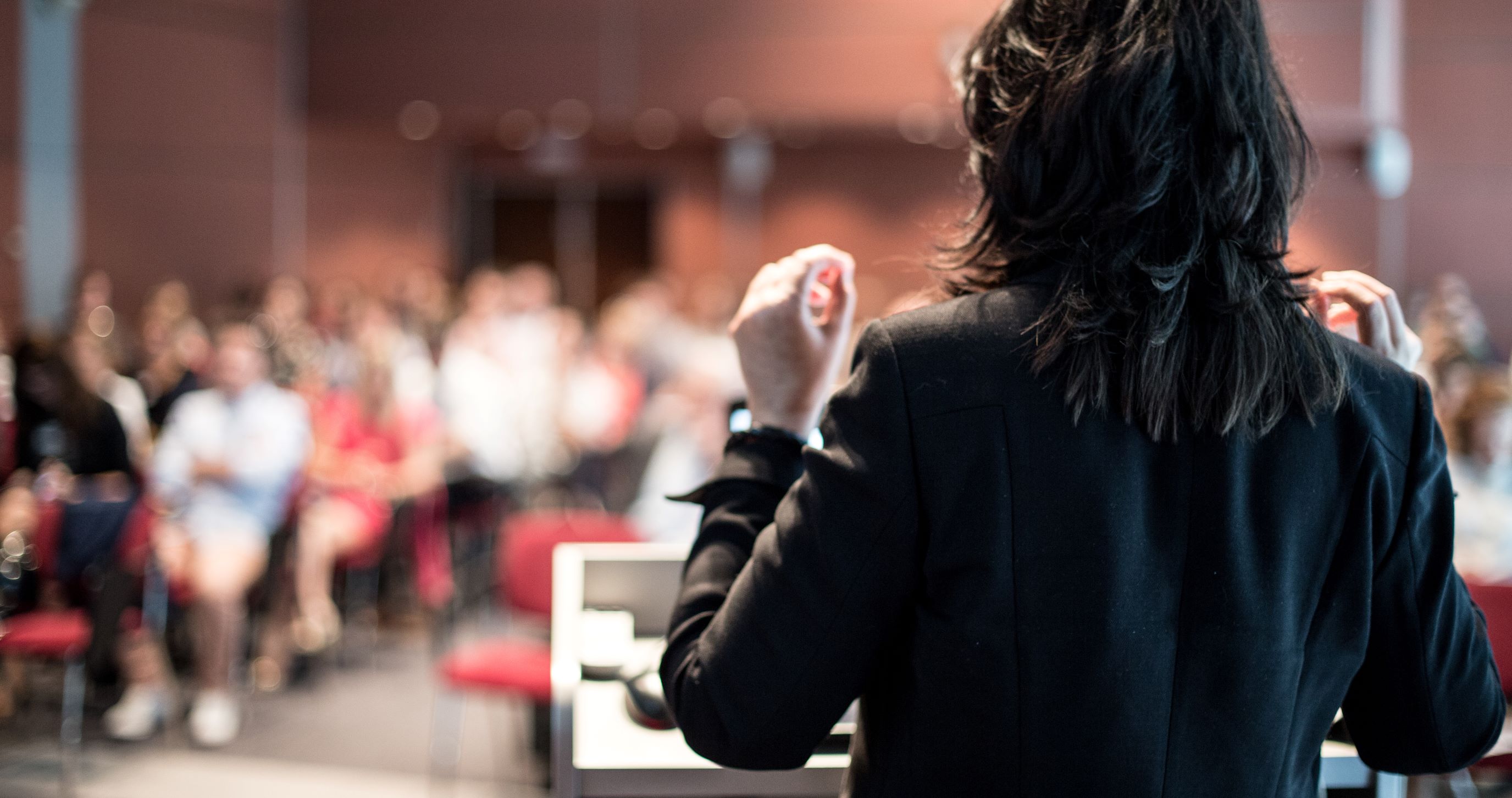 The female speaker