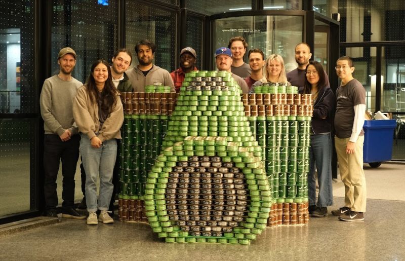 "Apple of My Eye," Aercoustics CANstruction build for 2026